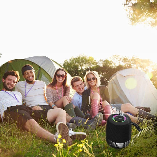 Gembird Bluetooth Speaker 8W with Radio and Battery Life up to 4 hours Black SPK-BT-LED-05-BK
