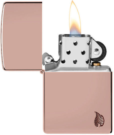 Zippo Armor High Polish Αναπτήρας Φλόγας σε Ροζ Χρυσό χρώμα