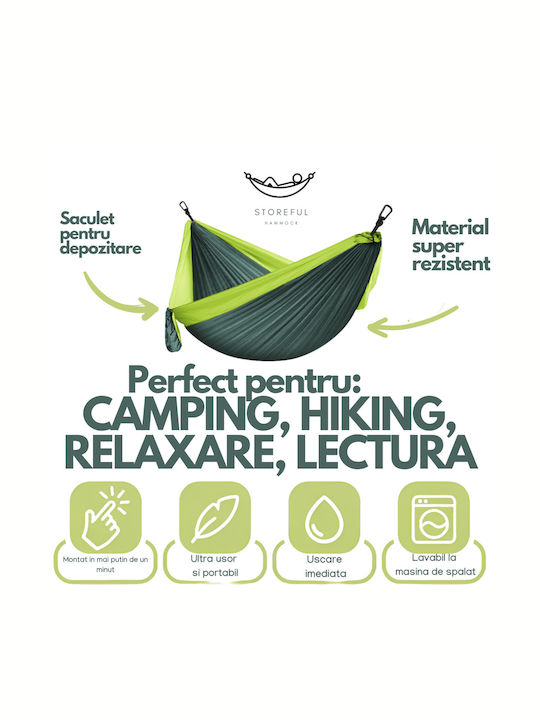 Aiură Paracașă Dublu material textil Verde 270x140buc Aiură Paracașă Dublu material textil Verde 270x140buc