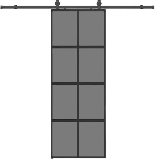 Vidaxl Συρόμενη Πόρτα Σετ Υλικού Μαύρο 76x205 Cm Γυαλί Μετριασμένο Μαύρο Vidaxl Συρόμενη Πόρτα Σετ Υλικού Μαύρο 76x205 Cm Γυαλί Μετριασμένο Μαύρο