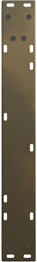 vidaXL Metallic Furniture Leg 3 Pieces Suitable for Table / Coffee Table / Office 70x72cm Brown