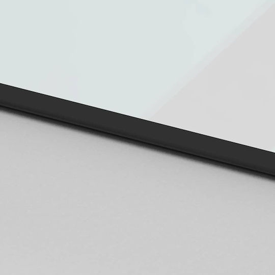 Vidaxl Schiebetürbeschlag-Set Schwarz 90x205 cm Sicherheitsglas Schwarz