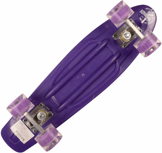 Action One Penny Board Complet Music Rhythm 56 X 15 Cm Roți cu LED-uri