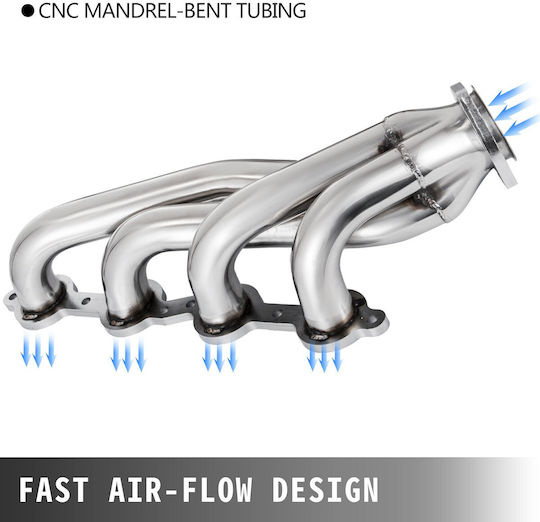 Vevor Exhaust Header Set 1 3/4" Turbo Exhaust Headers Stainless Steel Exhaust Manifold Headers Shorty Engine Ls Swap Exhaust Headers Chevy Ls1 Ls2 Ls3 Ls6 Ls10 Suv Truck Car