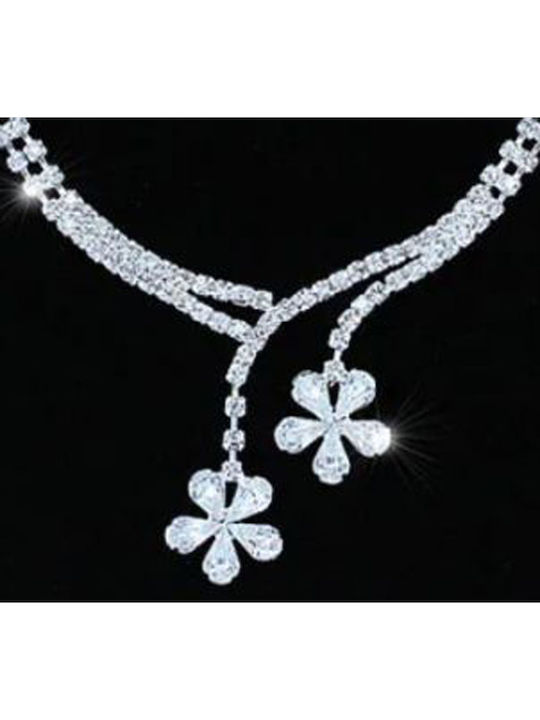 Memoirs Set with Necklace & Earrings Gold Plated