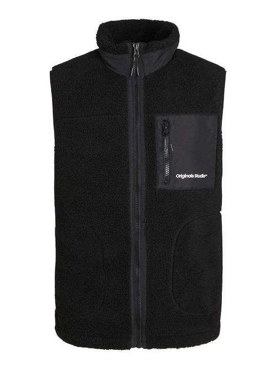 Ärmellos Winter Jacke Winddicht Black