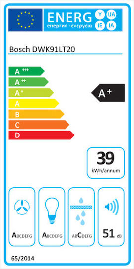 Bosch Șemineu Hotă 89cm Alb