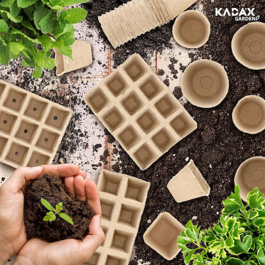 Kadax 72x Ghivece de Răsaduri din Turbă 5.5cm Răsaduri Biodegradabile Butași