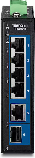 Trendnet TI-G50611 Unmanaged L2 PoE+ Switch με 8 Θύρες Gigabit (1Gbps) Ethernet