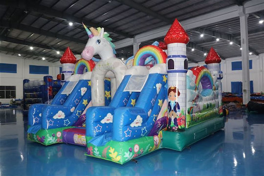 Trampolino Надуваема Еднорог с Пързалка за 5+ Години