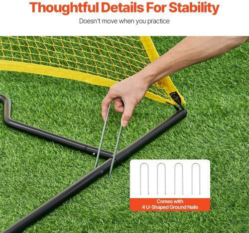 Vevor Plasă Recuperare Mingi pentru Antrenament Fotbal 213.36x213.36cm