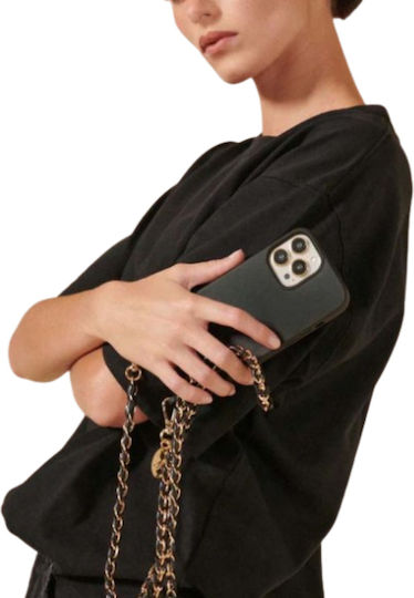 La Coque Francaise Kette Lang Lou Schwarz & Gold Damen Metall