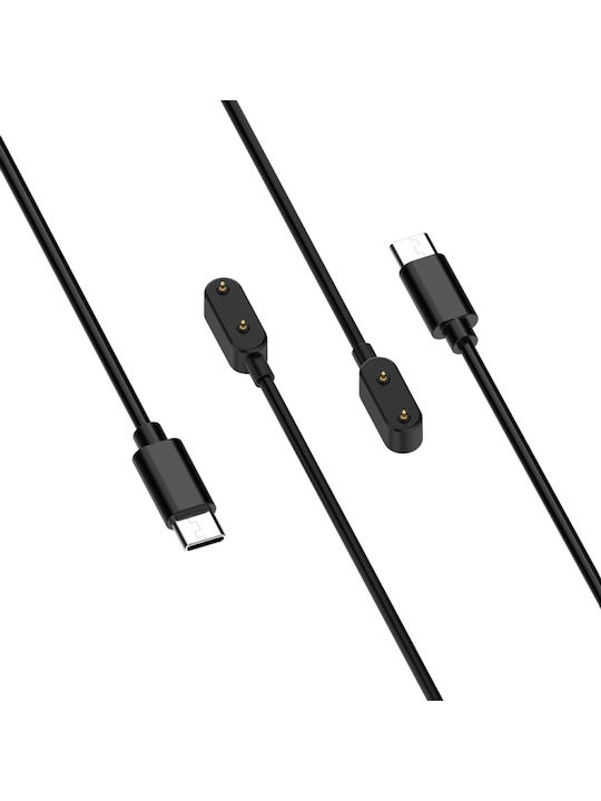 Кабел за зареждане на смарт часовник Samsung Galaxy Fit 3 Дължина 1м Порт: USB-C Type-C Черен