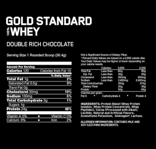 Optimum Nutrition Gold Standard 100% Whey Протеин от Суроватка с Вкус Френска Ванилова Крема 900гр