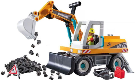Playmobil Екшън герои Голям строителен багер за 4-10 години