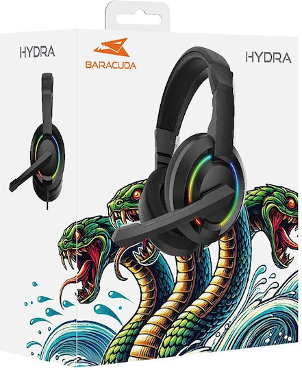 Baracuda Baracuda BGH-021 Over Ear Gaming Headset cu conexiune USB Negru