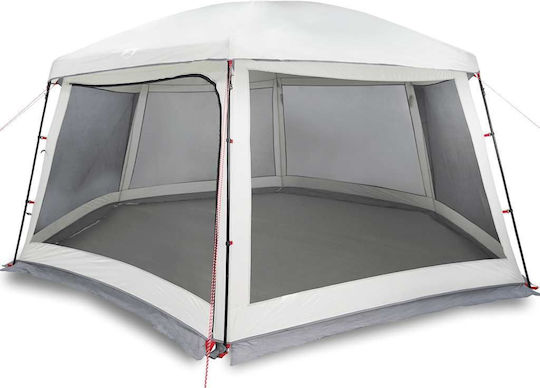 vidaXL Camping Tent Gray 618x532cm