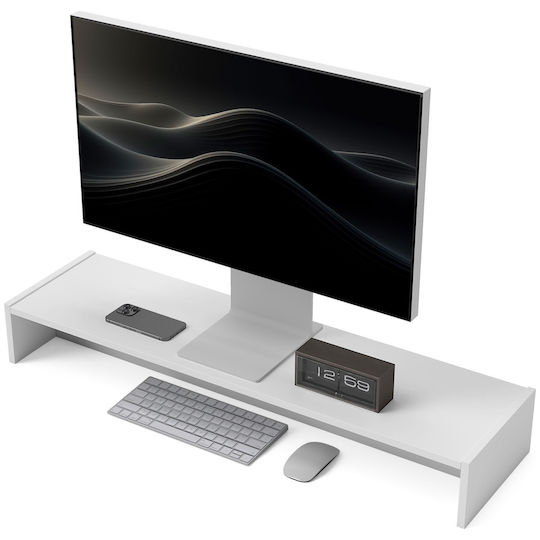 HomCom Βάση Γραφείου Οθόνης έως 32" Λευκή (923-059V00WT)