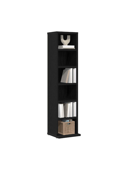 Bibliotecă Negru 21x20x88cm