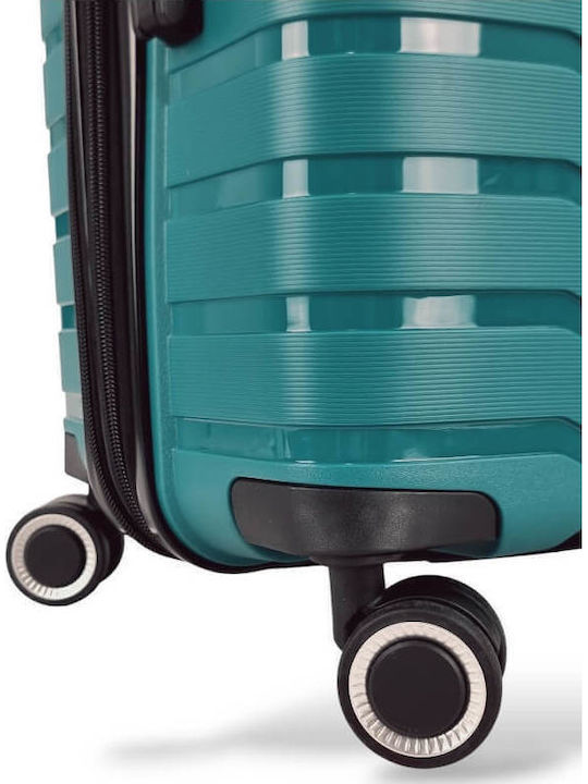 Rain Medium Hard Petrol Suitcase With 4 Wheels Height 65cm