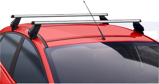 Menabo Bare De Acoperiș Din Aluminiu 130 Cm Pentru Fiat Bravo 5D 2007-2014 Cu Picioare Pentru Portbagaj De Acoperiș Și Blocare