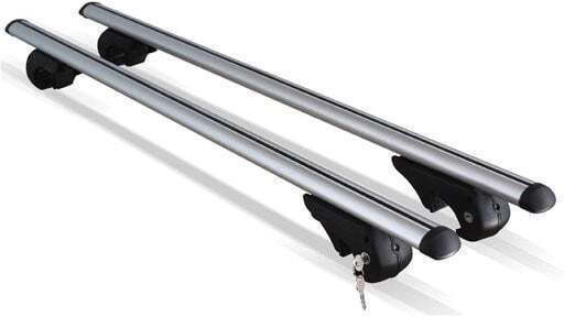 Menabo Brio 120cm. pentru Mazda Demio 1996-2002 (cu picioare pentru portbagaj de acoperiș și blocare)