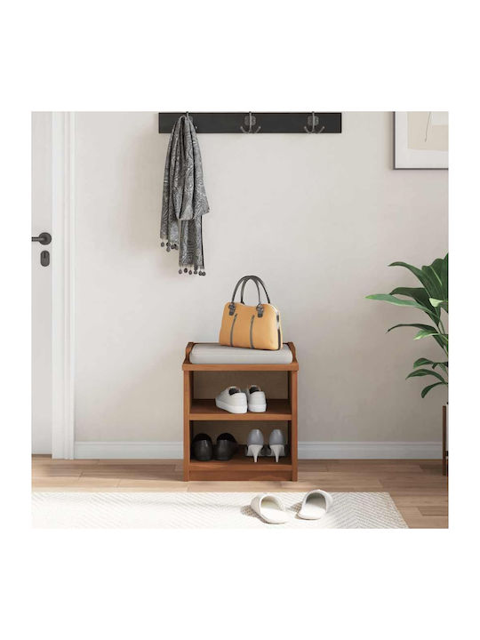 Entry Furniture with Shoe Rack & Bench Coffee 45x40x50cm