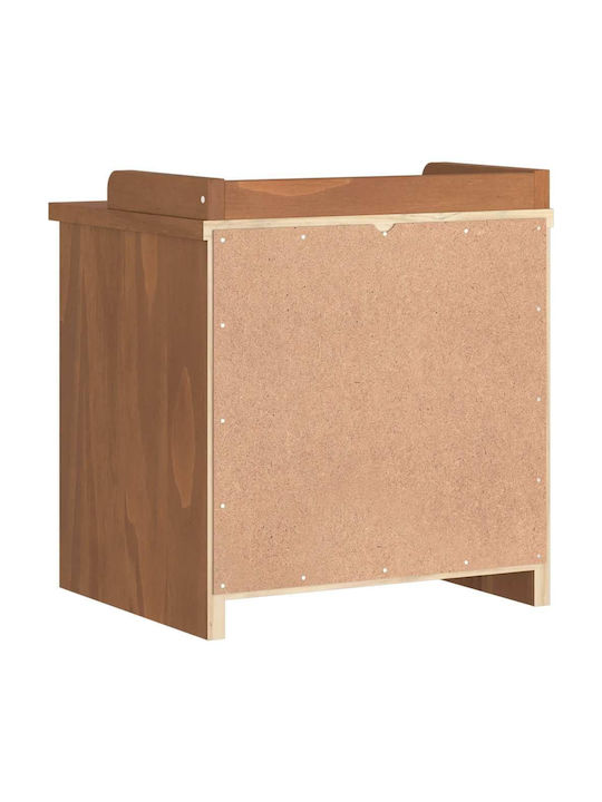 Entry Furniture with Shoe Rack & Bench Coffee 45x40x50cm