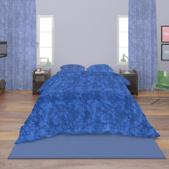 Dimcol Set Super dublu 4buc 220x240cm Premium Shadow 631 Electric Blue