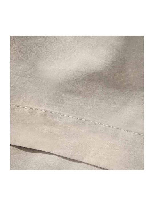Cannon Sheet Sets Queen with Elastic 160x200+33cm. Cotton Fresh Solid Pelican 4pcs