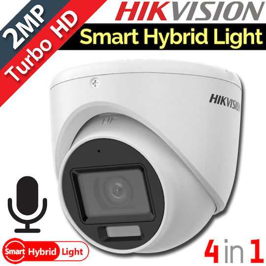 Hikvision DS-2CE76D0T-LMFS Cameră Supraveghere CCTV Full HD 1080p Impermeabilă cu Microfon și Obiectiv 2.8mm