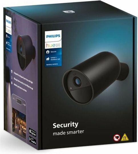 Philips IP Surveillance Camera Wi-Fi Full HD 1080p Waterproof Battery Powered with Speaker