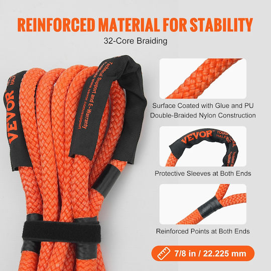 Vevor Car Towing Rope In Orange Colour