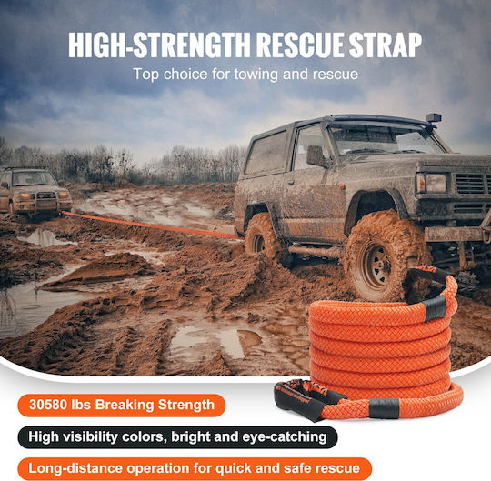 Vevor Car Towing Rope In Orange Colour