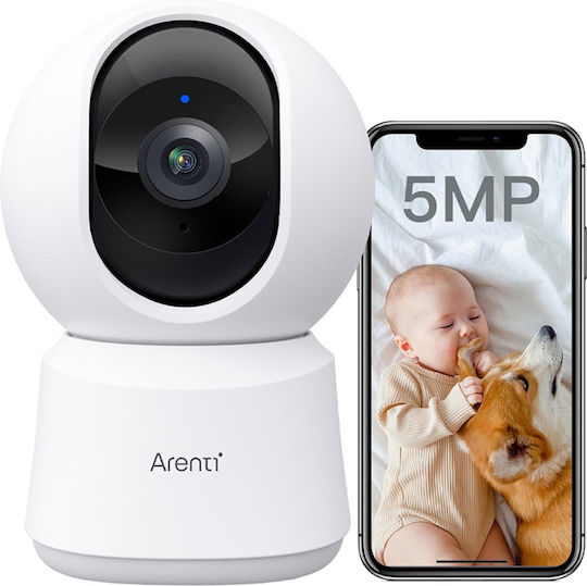 Arenti P2F IP Камера за наблюдение Wi-Fi Full HD+ 5MP с Двупосочна Комуникация