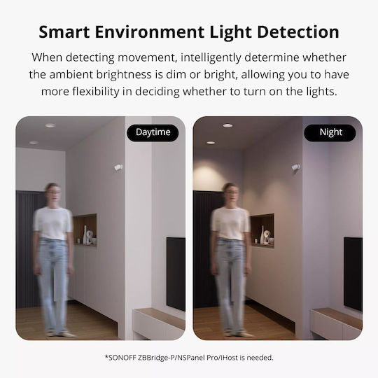 Sonoff SNZB-03P PET Wireless ZigBee / Wi-Fi Motion Sensor 110° Range 6m