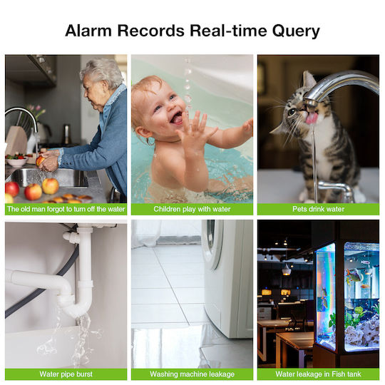 Gosund Detector Wireless De Inundații Cu Baterie ZigBee Cu Cablu 1m