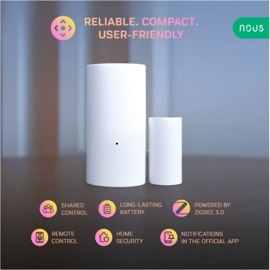 Nous Безжичен Сензор За Контакт Wi-Fi И Зигби