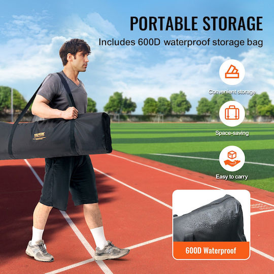 Vevor I Screen Baseball Batting Cage 7x4 Ft Baseball Softball Screen Safety Body Protector Portable Batting Screen Carry Bag Ground Stakes Heavy Duty Pitching Net Pitchers Protection