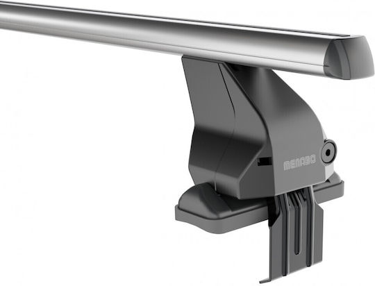 Bare transversale Menabo Omega din aluminiu pentru acoperiș Fiat Punto III 5 uși model 2012-2018