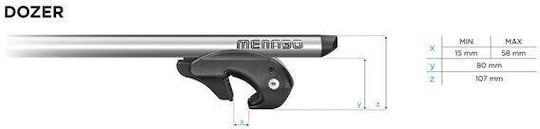 Bare transversale Menabo Dozer Xxl pentru Nissan Sunny Break 1991-1995