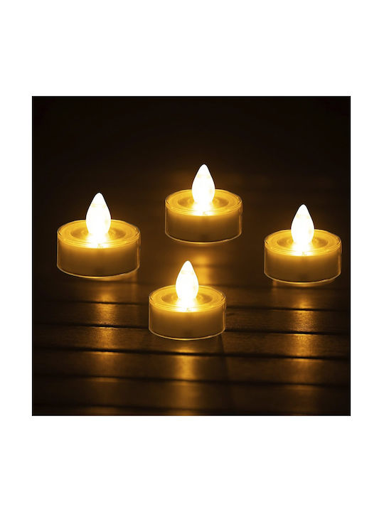 Διακοσμητικό Φωτιστικό Realpower Led Solar Tealight Stl-4 4 Pieces
