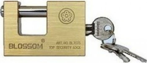 Blossom Steel Padlock Monoblock with Key 90mm 1pcs