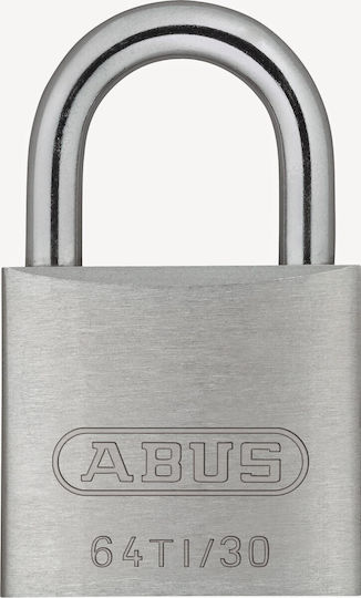 Abus Aluminum Padlock Brass with Key 30mm 1pcs