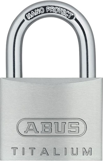 Abus Αλουμινένιο Λουκέτο Πέταλο με Κλειδί 60mm Ασημί