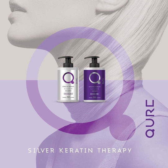 Qure Qure Keratin Silver Masque Hair Mask for Color Protection 300ml