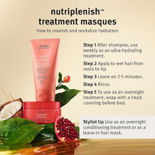 Aveda Nutriplenish Light Moisture Treatment Μάσκα Μαλλιών για Επανόρθωση με Argan Oil 150ml