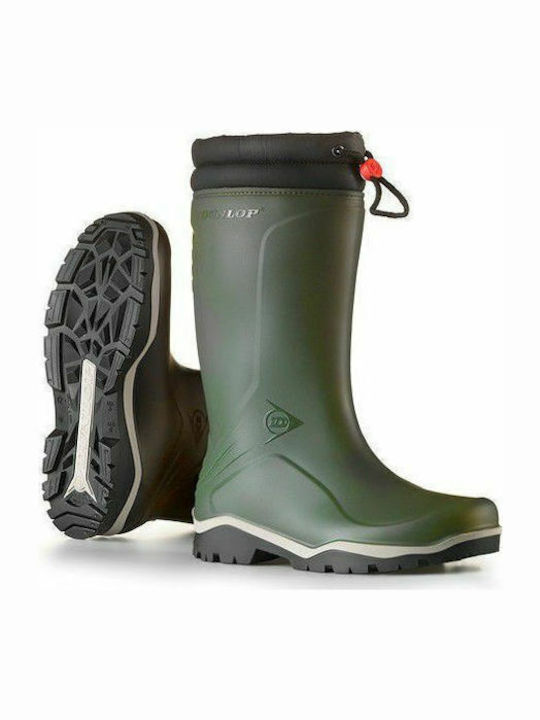 Dunlop Women's Safety Knee Wellies with Fur Green K486061