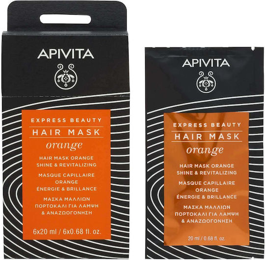 Apivita Orange Hair Mask for Shine 20ml