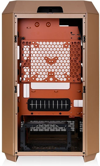 Thermaltake The Tower 300 Gaming Micro Tower Κουτί Υπολογιστή με Πλαϊνό Παράθυρο και RGB Φωτισμό Gravel Sand